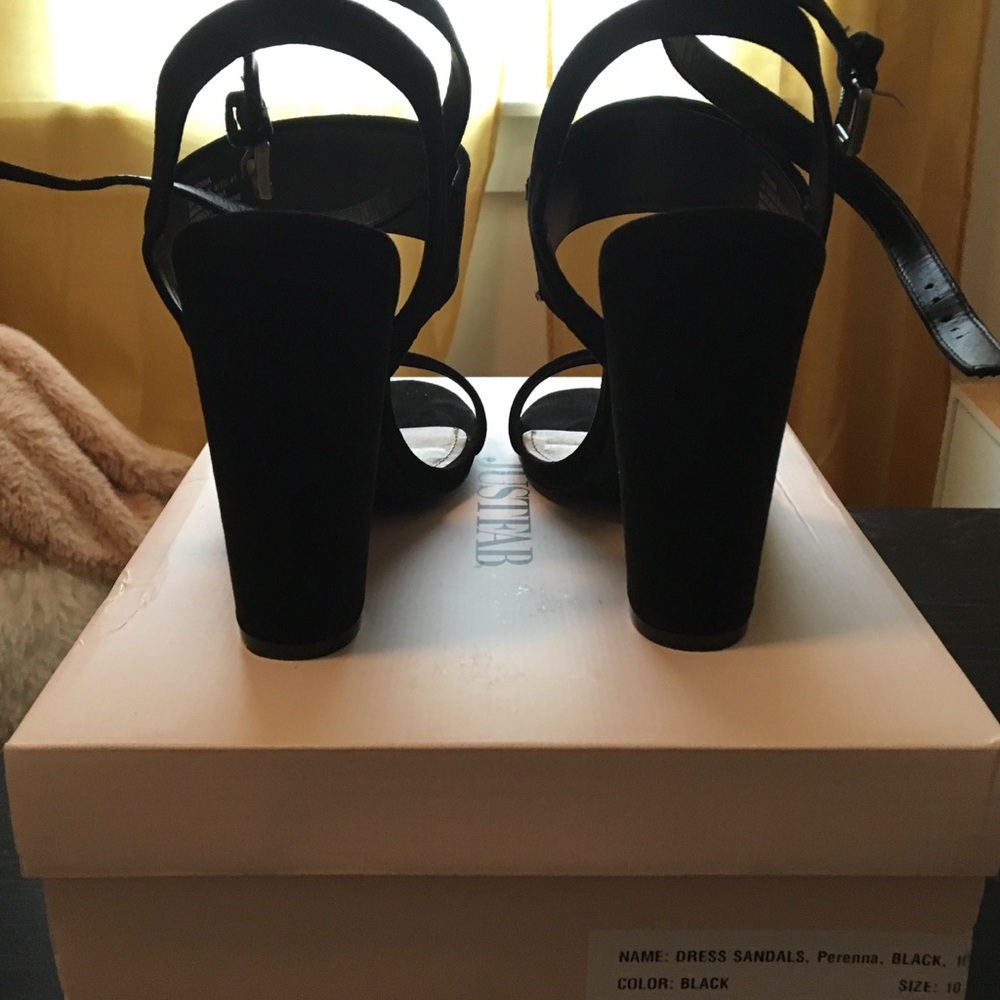 Just fab Black block heels